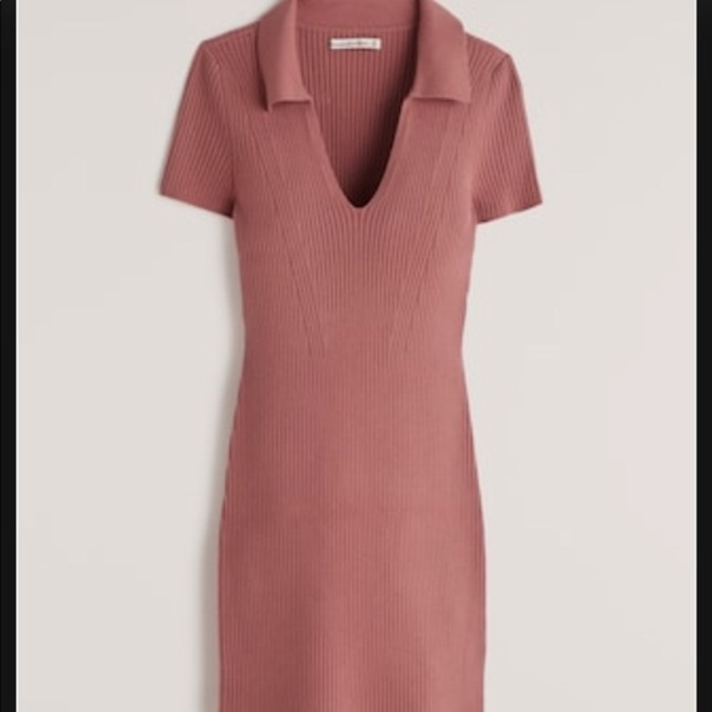 Pink collared dress